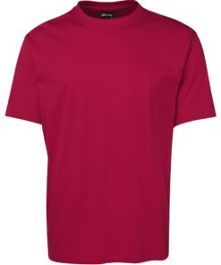 Unisex 100% Cotton Classic T shirt(Dark Red