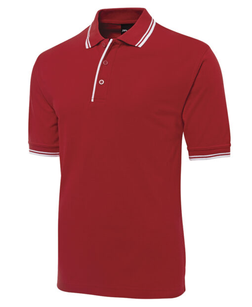 Mens Contrast Polo