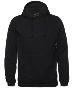 Unisex P/C Pop Over Hoodie(Black