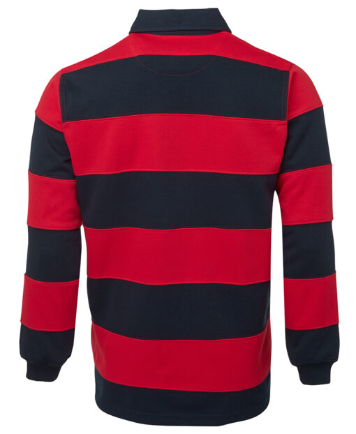 Mens Rugby Striped Polo