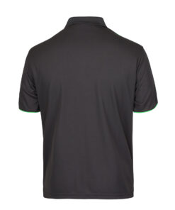 Men's Train Podium Cool Polo(Gunmetal/Pea Green/Grey