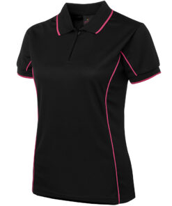 Ladies Podium Short Sleeve Piping Polo