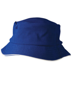 Pique Mesh With Sandwich Trim Bucket Hat