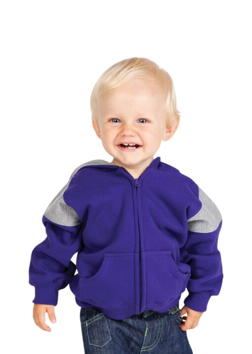 Kids Shoulder Contrast Panel Hoodies