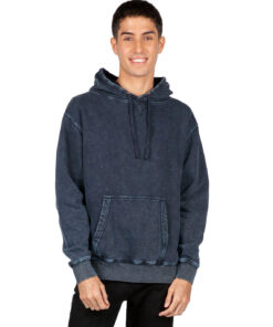 Mens Stone Washed Fleece Hoodie