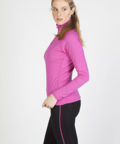 Ladies Half Zip Mock Neck sport shirt