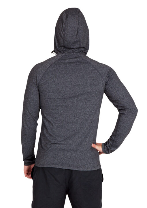 Mens Half zip Hood shirt