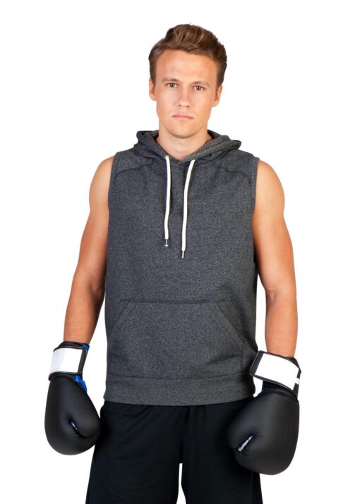 Men's Heather Sleeveless Hoodies