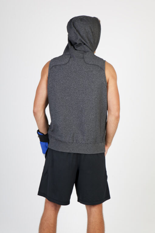 Men's Heather Sleeveless Hoodies