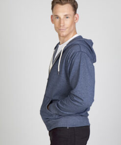 Men's Heather Zip Hoodie