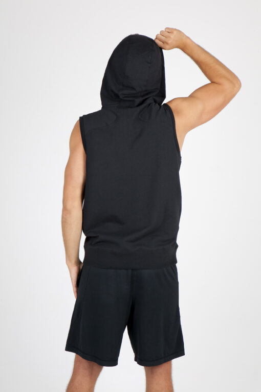 Men'S Heather Sleeveless Zip Hoodies