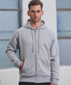 Men's DOUBLE BAY Full Zip Fleecy Hoodie