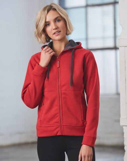 Ladies' PURSUIT Contrast Bonded Fleece Hoodie