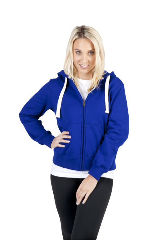 Ladies Junior Heavy Zip Fleece Hoodie