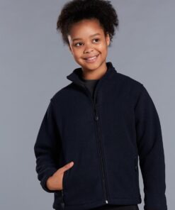 Kids Bonded Polar Fleece Fitted Jacket