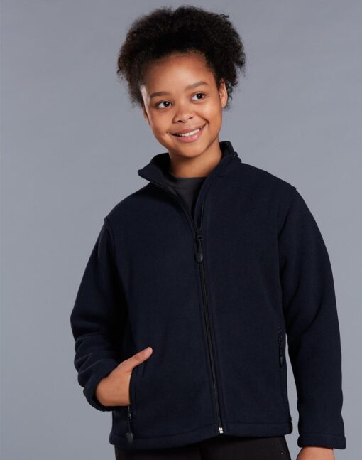 Kids Bonded Polar Fleece Fitted Jacket