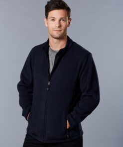 Men's Bonded Polar Fleece Fitted Jacket