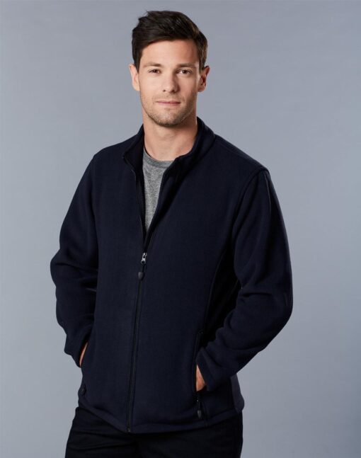 Men's Bonded Polar Fleece Fitted Jacket