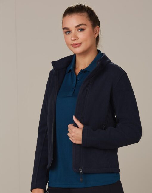 Ladies Bonded Polar Fleece Fitted Jacket