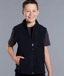 Kids' Diamond Bonded Polar Fleece Vest