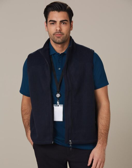 Man's Diamond Bonded Polar Fleece Vest