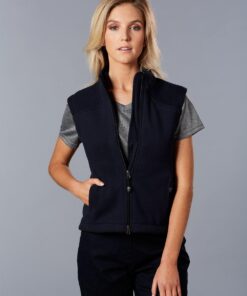 Ladies' Diamond Bonded Polar Fleece Vest