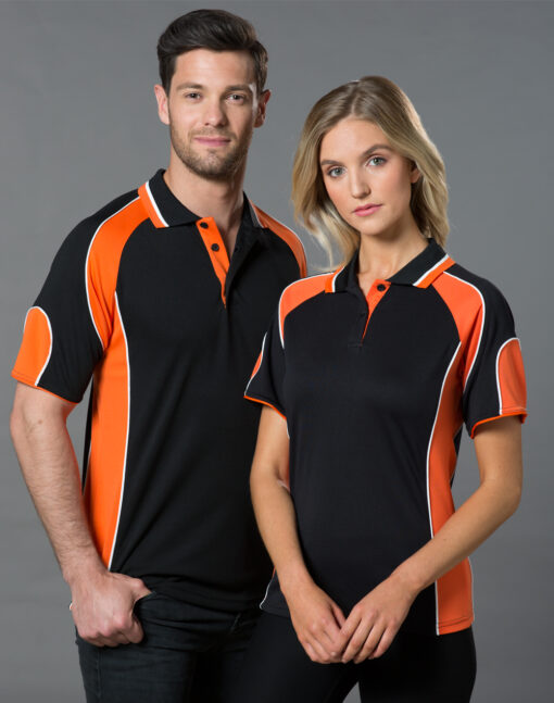 Ladies ALLIANCE Cooldry Contrast Polo With Sleeve Panel