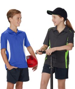 Kids CoolDry Short Sleeve Contrast Polo