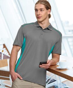 Mens CoolDry Short Sleeve Contrast Polo