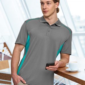 Mens CoolDry Short Sleeve Contrast Polo