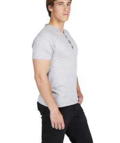 Mens Henley collar Tee