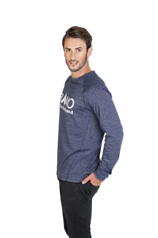 Mens Heather Long Sleeve T shirt