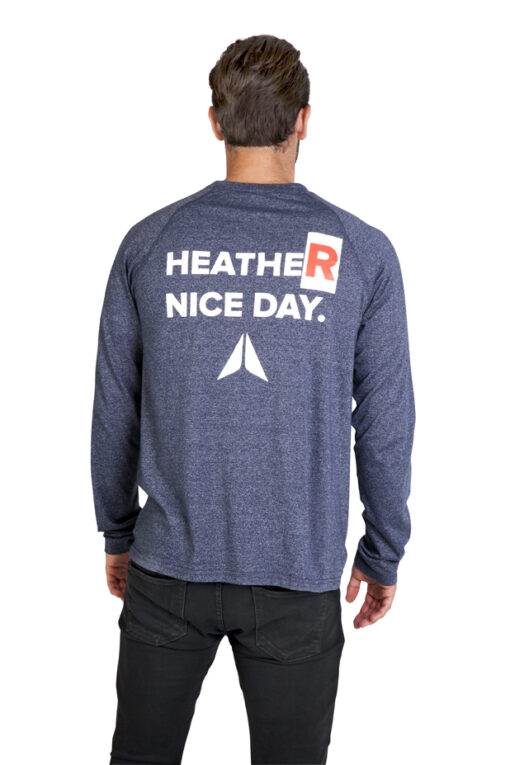 Mens Heather Long Sleeve T shirt