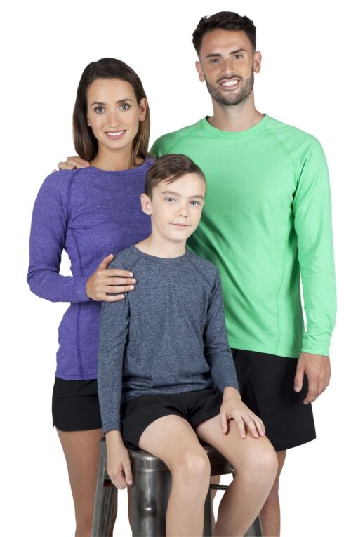 Mens Heather Long Sleeve T shirt