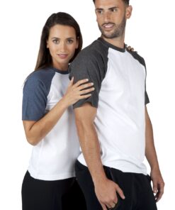 Unisex Contrast  Raglan Sleeve Tee