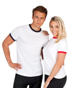 Unisex slim fit contrast Ringer Tee