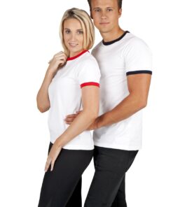 Unisex slim fit contrast Ringer Tee