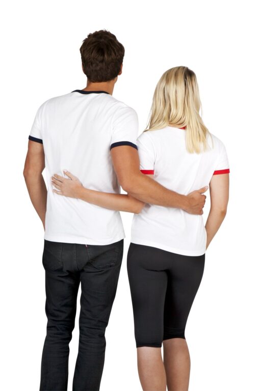 Unisex slim fit contrast Ringer Tee