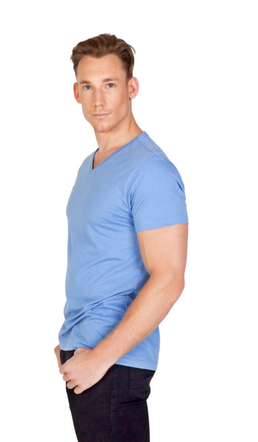 Mens Marl V-Neck T-Shirt