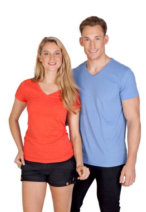 Mens Marl V-Neck T-Shirt