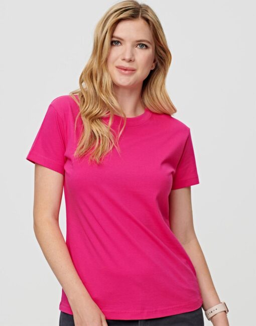 Ladies' Cotton Semi Fitted Tee Shirts