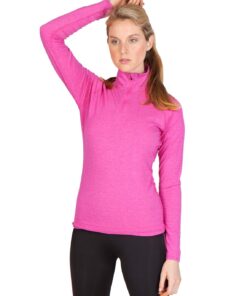 Ladies Half Zip Mock Neck sport shirt