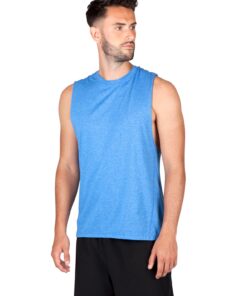 Mens Heather Sleeveless Tee