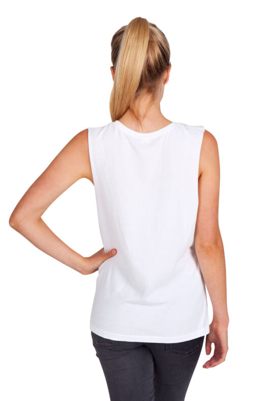 Ladies 100% Combed Cotton Sleeveless Tee