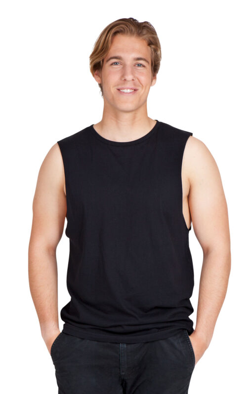 Mens 100% Combed Cotton Sleeveless Tee