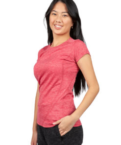 Ladies' 100% Polyester marl Tee