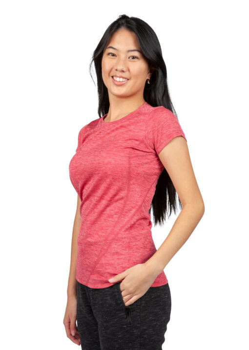 Ladies' 100% Polyester marl Tee