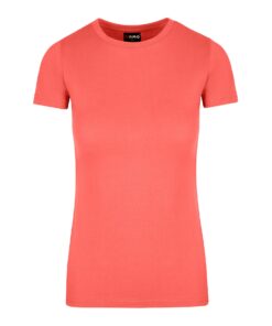 Ladies American Style T-Shirt(Coral Red