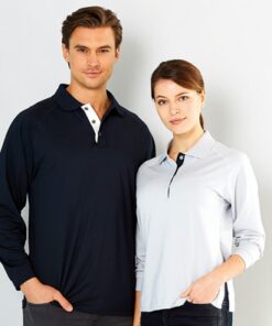 Mens Team Long Sleeve Polo