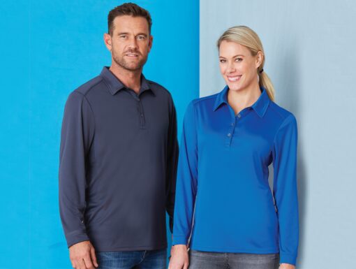 Mens Freshen Long Sleeve Polo